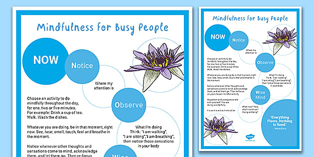 Five Poems Inspiring Mindful Awareness