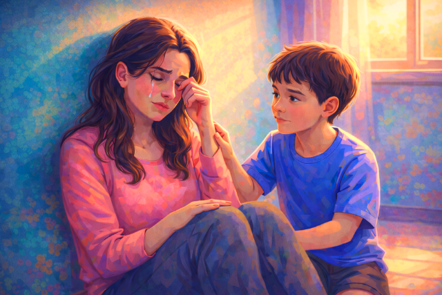 Why I Have Started Letting My Children Witness My Sadness (After Years of Concealing It)